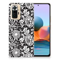 Xiaomi Redmi Note 10 Pro TPU Case Black Flowers