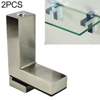 2 stuks 3-24mm F type geborsteld zink legering vaste clip glas hout Layer Board beugel