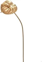 Pure Royal kunsttak anthurium 60cm goud