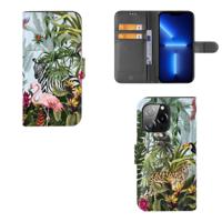 Telefoonhoesje | Met pasjeshouder | voor iPhone 13 Pro Jungle