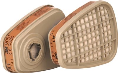 3M Gasfilter | EN143:2000 A1 | passend voor serie 6000 | 2 stuks - 7000034751 7000034751