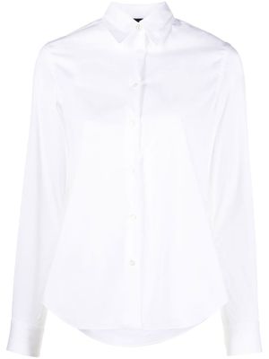 ASPESI chemise boutonnée à ourlet incurvé - Blanc