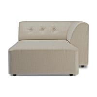 HKliving Vint bank right divan Pure Ivory