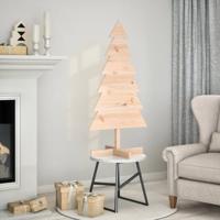 VidaXL Kerstdecoratie kerstboom 120 cm massief grenenhout