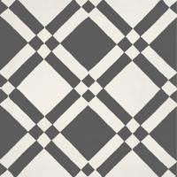 JOS. Hidro VLtegel Decor 197X197 Almost squar.Black 8.3mm Mat