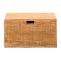 Leen Bakker - Opbergkist Ronald - Naturel - 37x67x37 Cm - Hout - Bruin