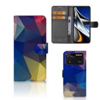 Xiaomi Poco X4 Pro 5G | Book Case | Polygon Dark Xiaomi Poco X4 Pro 5G | Book Case | Polygon Dark
