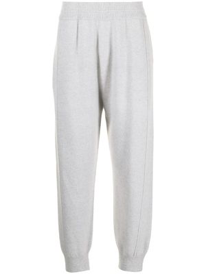 Helmut Lang pantalon de jogging à détail en velours côtelé - Gris