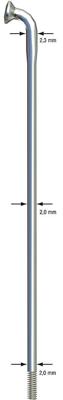 Sapim spaak 14-282 x-strong rvs zonder nippel (100st)