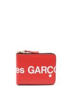 Comme Des Garçons Wallet portefeuille en cuir à logo imprimé - Rouge