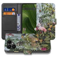 Bookcase Hoesje Voor Fairphone 6 | Jungle Design Met Pasjes En Pu-Leer Afwerking