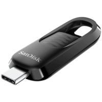 SanDisk ULTRA SLIDER 256GB USB 3.2 Gen 1 400 MB/s USB-sticks Zwart