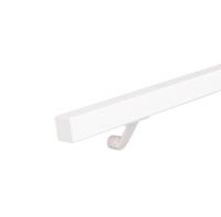 Vierkante trapleuning wit 40x40 mm - per meter