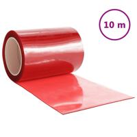 vidaXL Deurgordijn 300x2,6 mm 10 m PVC rood