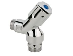 Kirchhoff Apparaat-aansluitende wandafsluiter kort, 1/2"ET x 3/4"ET, met terugslagklep/buisbeluchter - 986301113