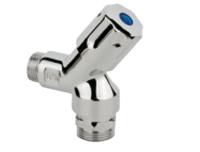 Kirchhoff Apparaat-aansluitende wandafsluiter kort, 1/2"ET x 3/4"ET, met terugslagklep/buisbeluchter - 986301113