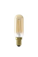 LED Full Glass Filament Tubelar-Type Lamp 220-240V 3,5W E14 T25x85 Gold - Calex - thumbnail