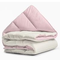 Dekbed zonder Overtrek - All Year - Creme/Roze (Warmteklasse 2)-2-persoons (200 x 200/220 cm) - thumbnail