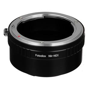 Fotodiox Lens Mount Adapter - Nikon F Mount Lens naar Sony Alpha E-Mount  (NikF-SnyE)