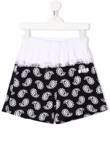 MSGM Kids short à imprimé cachemire - Blanc