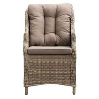 Le Sud loungefauteuil hoog Verona - kubu grijs - 61x76x96 cm - Leen Bakker - thumbnail