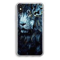 Darkness Lion: iPhone X Transparant Hoesje