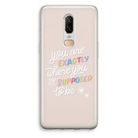 Right Place: OnePlus 6 Transparant Hoesje