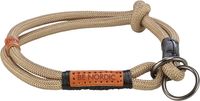 TRIXIE BE NORDIC HALSBAND HOND HALF-SLIP ZAND / ZWART 40X0,8 CM