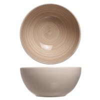 Cosy & Trendy soep serveer schaaltje - kommetjes Turbolino - beige - D14 cm - 500 ml