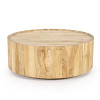 Eleonora Salontafel Zayn Acaciahout, 80cm - Naturel - Rond