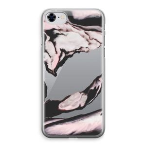 Roze stroom: iPhone 8 Transparant Hoesje