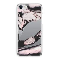 Roze stroom: iPhone 8 Transparant Hoesje