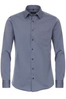 Redmond Modern Fit Overhemd donkerblauw, Effen