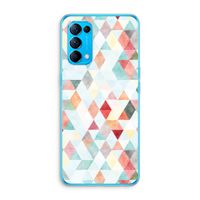 Gekleurde driehoekjes pastel: Oppo Find X3 Lite Transparant Hoesje Gekleurde driehoekjes pastel: Oppo Find X3 Lite Transparant Hoesje