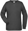 James & Nicholson JN8021 Ladies´ Sweat - /Black-Heather - 3XL