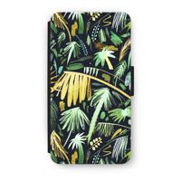 Tropical Palms Dark: iPhone XS Flip Hoesje