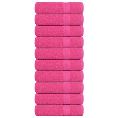 Badhanddoeken 10 st 100x150 cm 360 g/m 100% katoen roze