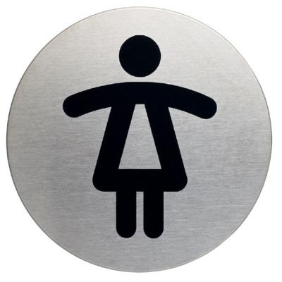 Infobord pictogram Durable 4904 wc dames rond 83mm | 5 stuks
