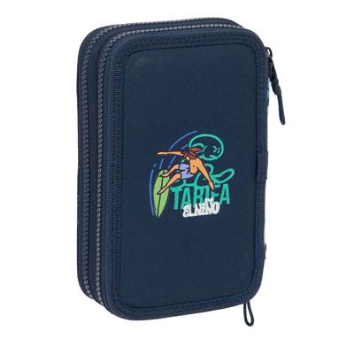 Schooletui met Accessoires El Niño Kook Marineblauw 12,5 x 19,5 x 4 cm 29 Onderdelen