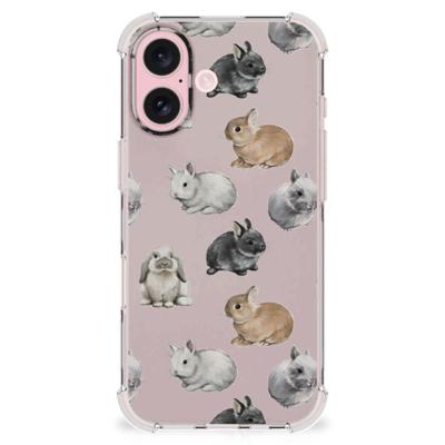 Case Anti-shock voor iPhone 16 Konijntjes Case Anti-shock voor iPhone 16 Konijntjes