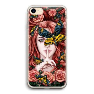 Lady Moth: iPhone 7 Transparant Hoesje
