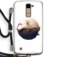 Yin Yang Wolves: LG K10 (2016) Transparant Hoesje met koord