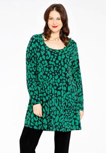 Yoek Tuniek wide bottom BELLA | Zwart | Maat 58/60
