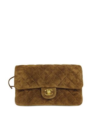 CHANEL Pre-Owned 1995 pre-owned rugzak met omslag - Bruin