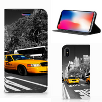 Apple iPhone X | Xs Book Cover New York Taxi