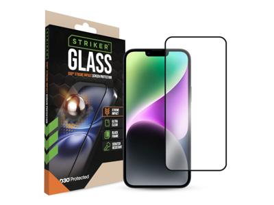Striker Striker D3O Xtreme Impact Glass Screen Protector - Black Frame - Apple iPhone 13 Pro Max/14 Plus