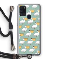 Pelican: Samsung Galaxy A21s Transparant Hoesje met koord