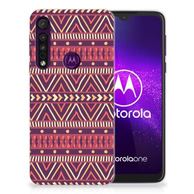 Motorola One Macro | TPU bumper | Aztec Paars
