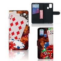 Samsung Galaxy M31 Wallet Case met Pasjes Casino