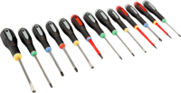 Bahco schroevendraaierset xl | gekleurd | be-9875 - 13-delig